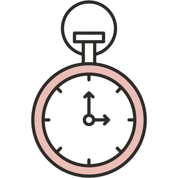 Ícone Cronômetro Relógio Cronómetro Cronómetro Símbolo Medição Tempo Prazo Competição — Vetor de Stock