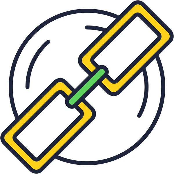 Ikona Blockchain Sześcian Wektora Podłączony Linii Eksploatacja Kryptowaluta Koncepcja Technologii — Wektor stockowy