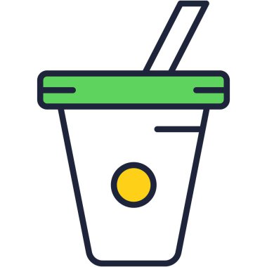 Beyaz arka planda izole edilmiş kahve ya da çay fincanı tasarım ikonu vektörü iç. Marka kimlik oluşturma için boş kupa modeli