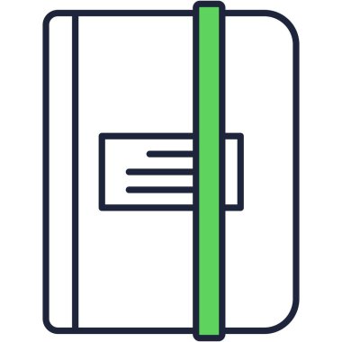 Kitap ikonu. Okumak için vektör rehberi, beyaz üzerine izole marka çizimi. Kütüphane ya da üniversite sembolü. Yayın, edebiyat ve bilgi. Satır broşürü, kitapçık, kılavuz veya katalog