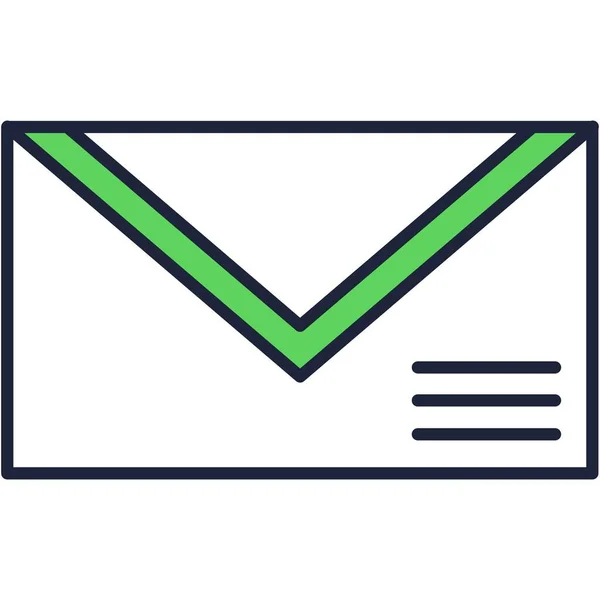 Firemní Mailový Dopis Obálka Značky Design Vektor Ikony Zasílání Newsletteru — Stockový vektor