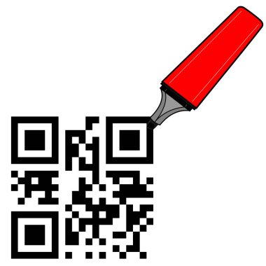 QR kod ve işaretleyici