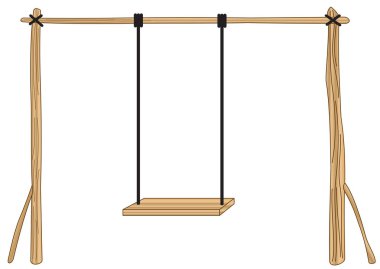 Beyaz arka planda izole edilmiş ahşap testeresi tasviri
