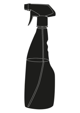 Bir sprey şişesinin silüeti.