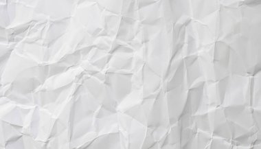 Buruşmuş beyaz kağıt dokusu. Buruşuk kağıt dokusu arkaplanı