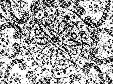 Siyah ve beyaz kaleydoskopik arkaplan dokusu