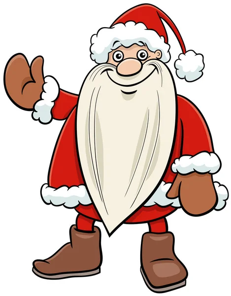 Desenhos Animados Ilustração Papai Noel Época Natal — Vetor de Stock
