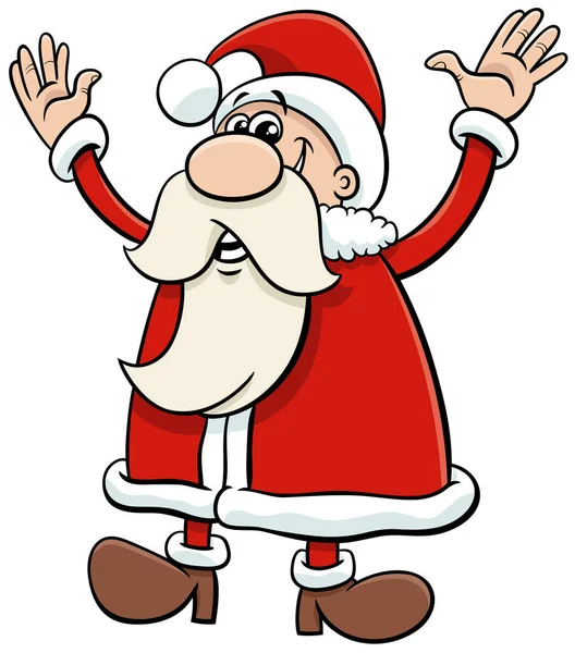 Ilustración Dibujos Animados Santa Claus Navidad — Archivo Imágenes Vectoriales