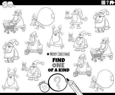 Noel Baba 'nın Noel Baba karakterleri boyama sayfası ile ilgili eğitici bir resim bul.