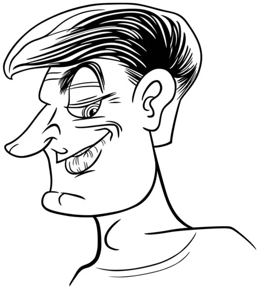 Gambar Karikatur Ilustrasi Karakter Pria Dewasa - Stok Vektor