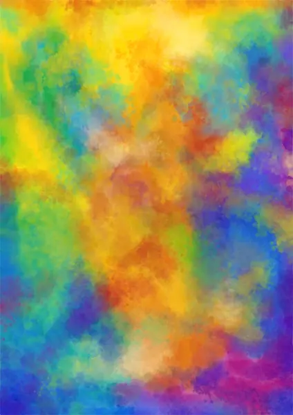 Acuarela Abstracta Digital Pintado Textura Fondo Ilustración Colores Vibrantes —  Fotos de Stock