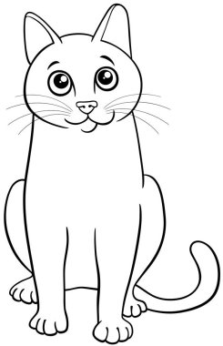 Komik Kedi Çizgi Roman Hayvanı Karakteri Çizimi