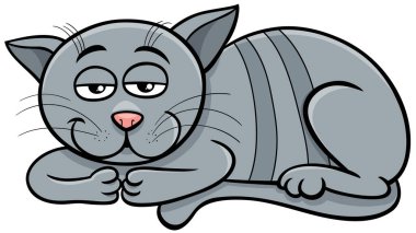 Komik Uykucu Kedi Çizgi Filmi ya da Kedi Çizgi Roman Karakteri