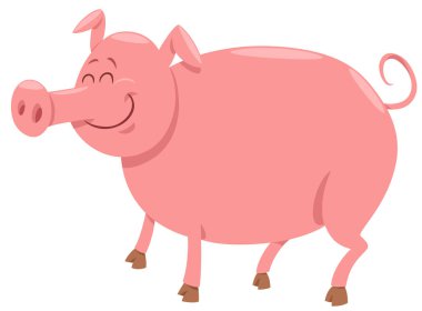 Komik Domuz Çiftliği Hayvan Karakteri Çizgi Filmi