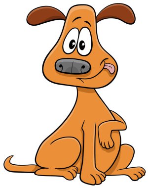 Komik Köpek Çizgi Roman Hayvanı Karakteri Çizimi