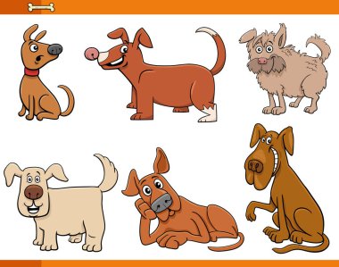 Komik Köpekler ve Köpek Yavrularının Çizgi Filmlerdeki Hayvan Karakterleri