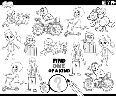 Hayvan karakterleri boyama sayfası olan bir tür resim bulmacasının çizgi film çizimi