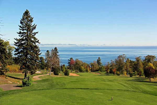 Scenic Golfgaten Het Najaar Met Panoramisch Uitzicht — Stockfoto