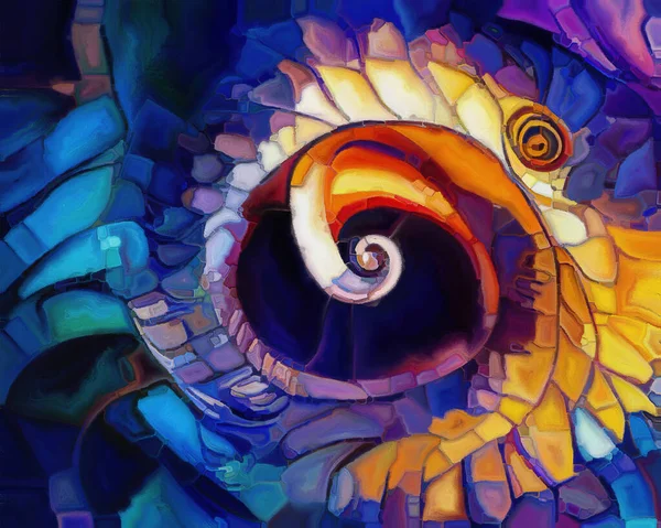 Serie Sueños Espiral Diseño Fondo Formas Naturales Surrealistas Texturas Colores —  Fotos de Stock