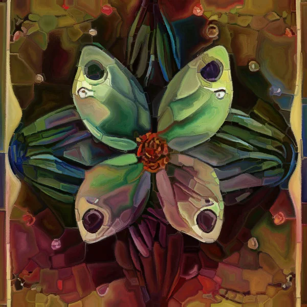 Serie Sueños Mariposas Abstracción Artística Formas Naturales Surrealistas Texturas Colores —  Fotos de Stock