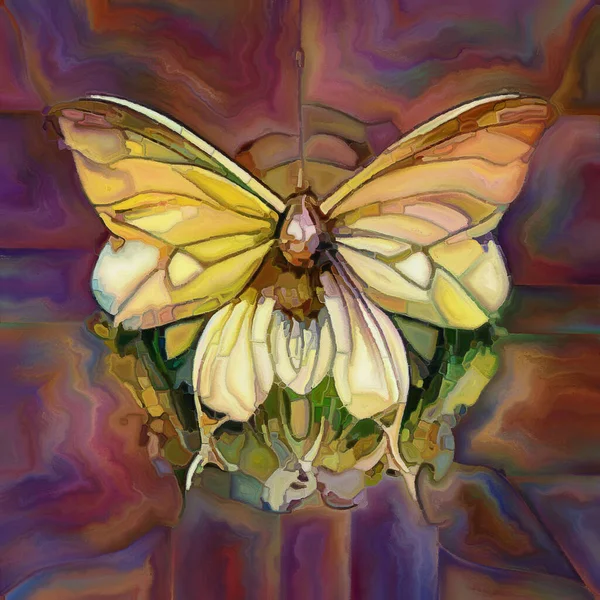 Butterfly Dreams Seri Abstraksi Artistik Dari Bentuk Alam Surealis Tekstur — Stok Foto