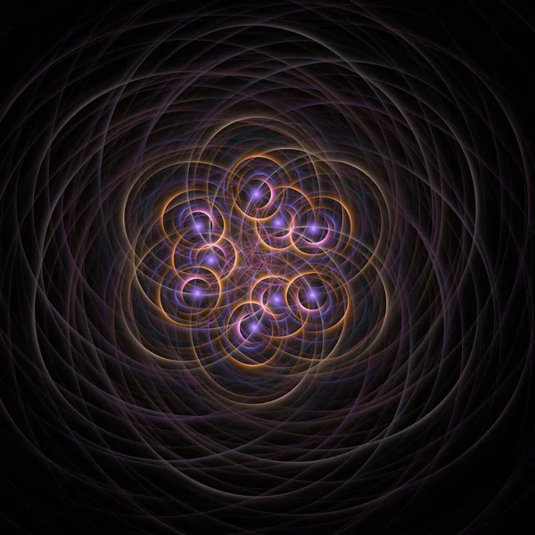 Bilimsel illüstrasyon ve grafik tasarım için yüksek çözünürlüklü alev fraktal yörüngeleri.