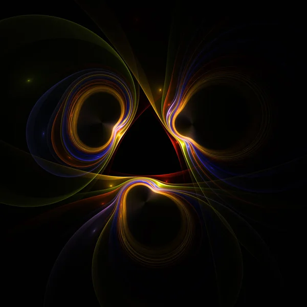 Orbits of flame fractal in high resolution for use in scientific illustration and graphic design.