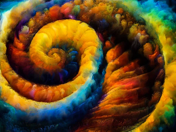 Serie Sueños Espiral Imagen Formas Naturales Surrealistas Texturas Colores Sobre — Foto de Stock