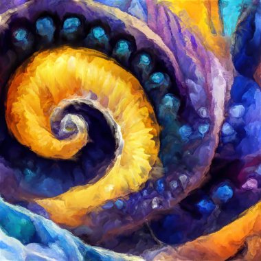 Organik Renkler serisi. Sanat, yaşam ve tasarım konularındaki organik formları, vuruşları ve renk boyalarını anımsatan şekiller..