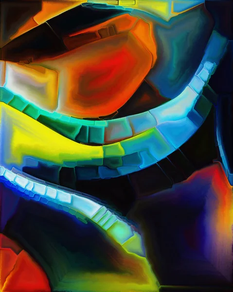 Красочная Абстрактная Серия Состав Мазков Дублей Красок Тему Искусства Творчества — стоковое фото