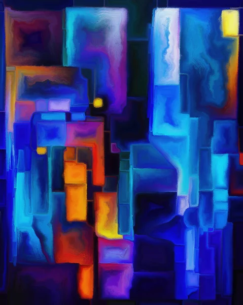 Color Dream Series Composition Painted Shapes Organic Forms Strokes Dubs — Stock Photo, Image