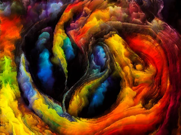 Série Color Dream Abstraktní Design Malovaných Tvarů Organických Tvarů Tahů — Stock fotografie