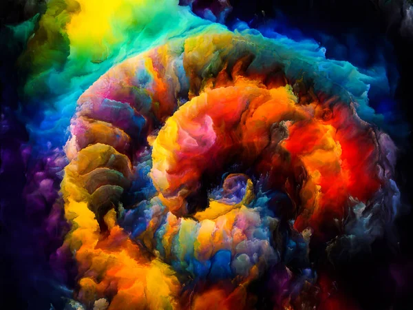 stock image Spiral Dreams series. Artistic abstraction of surreal natural forms, textures and colors on the subject of art, imagination and dreaming.