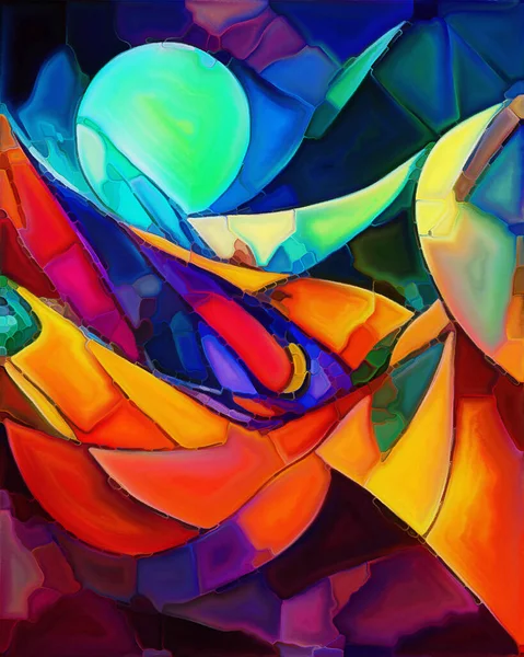 Kolorowy Serial Abstrakcyjny Kontekst Pociągnięć Dubów Farby Kolorowej Temat Sztuki — Zdjęcie stockowe