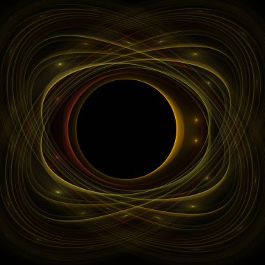 Bilimsel illüstrasyon ve grafik tasarım için yüksek çözünürlüklü alev fraktal yörüngeleri.