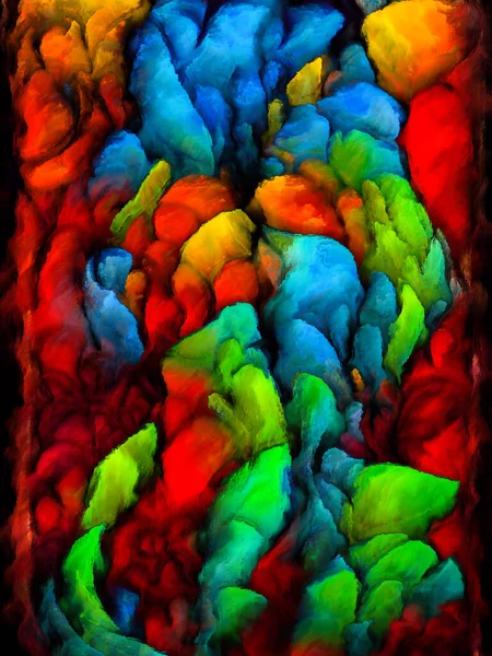 Serie Color Dream Fondo Compuesto Por Formas Pintadas Formas Orgánicas — Foto de Stock