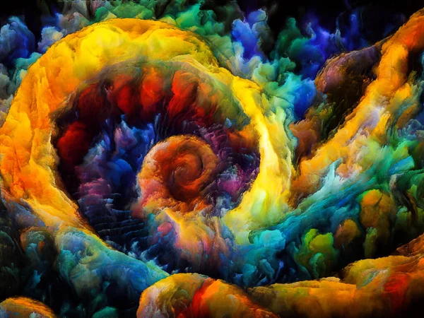 Spiral Dreams Serien Arrangemang Surrealistiska Naturliga Former Texturer Och Färger — Stockfoto