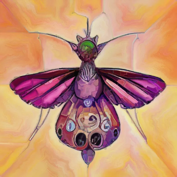 Butterfly Dreams Serien Kreativa Arrangemang Surrealistiska Naturliga Former Texturer Och — Stockfoto