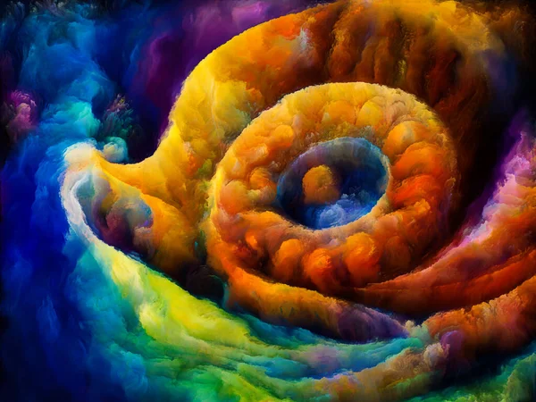 Serie Sueños Espiral Diseño Hecho Formas Naturales Surrealistas Texturas Colores — Foto de Stock