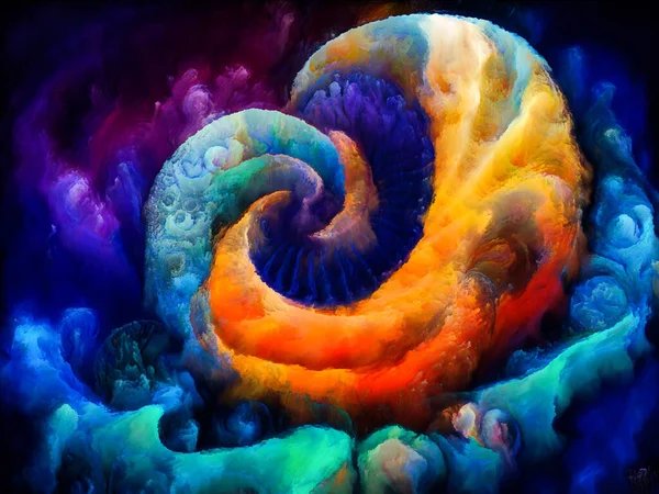 영혼의 시리즈 상상력 꿈이라는 주제에 초자연적 색채의 예술적 — 스톡 사진