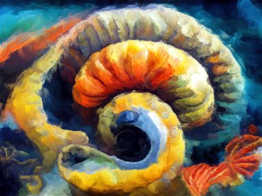 Organik Renkler serisi. Sanat, yaşam ve tasarım konularındaki organik formları, vuruşları ve renk boyalarını anımsatan soyut arkaplan.