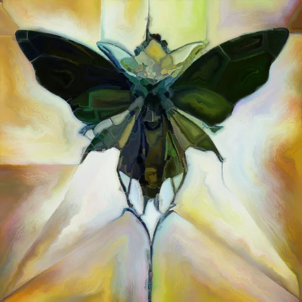 Série Motýlí Sny Umělecká Abstrakce Surreálných Přírodních Forem Textur Barev Stock Obrázky