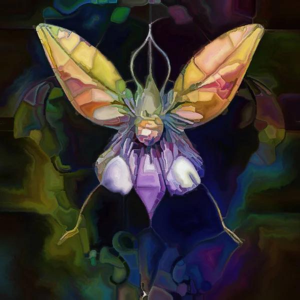 Butterfly Dreams ภาพนามธรรมทางศ ลปะของร างธรรมชาต เหน อจร งเน อเย อและส รูปภาพสต็อกที่ปลอดค่าลิขสิทธิ์