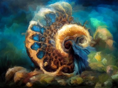 Organik Renkler serisi. Sanat, yaşam ve tasarım konularında organik formları, vuruşları ve renk boyalarını anımsatan arkaplan kompozisyonu.