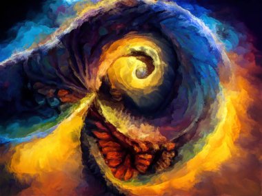 Organik Renkler serisi. Sanat, yaşam ve tasarım konularında arkaplan tasarımı organik formları, fırça darbelerini ve renk boyalarını anımsatıyor..