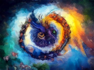 Organik Renkler serisi. Arkaplan tasarımı, sanat, yaşam ve tasarım konularındaki organik formları, vuruşları ve renk boyalarını anımsatıyor..