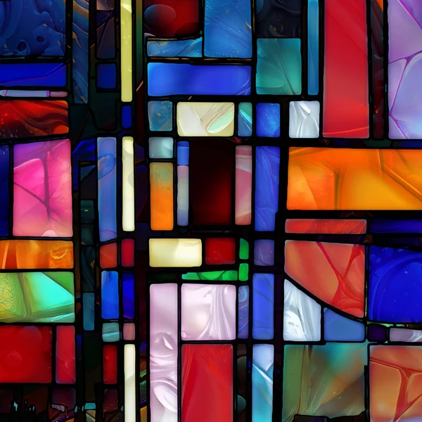 Rebirth Stained Glass Series Backdrop Composed Diverse Glass Textures Colors — Stok fotoğraf