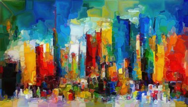 Landscapes of Color series. Interplay of vibrant shapes and strokes on the subject of art, creativity and design.