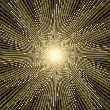 Fraktal Patlama Şablonu serisi. Çizim ve tasarım için kullanılan ince çizgi radyal deseninin oluşturulması.