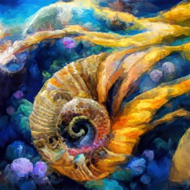 Organik Renkler serisi. Sanat, yaşam ve tasarım konularındaki organik formları, vuruşları ve renk boyalarını anımsatan şekiller..